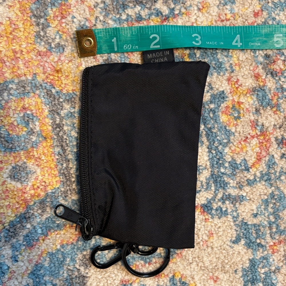 Vintage 90s Chisco small zip travel wallet with key ring and hook - Picture 4 of 5